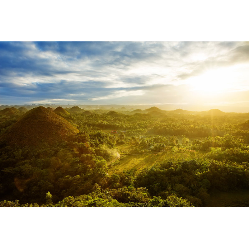 Chocolate Hills, Bohol, Philippines - Wrapped Canvas Print, 20cm H x 30cm W x 3.8cm D