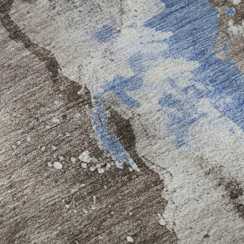 Premium Machine Washable Varroville AMF1712 Abstract Rug, Rectangle 10' x 14'