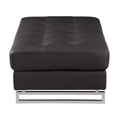Repose-pieds en cuir véritable Global United pour chambre à coucher, salon et vestibule