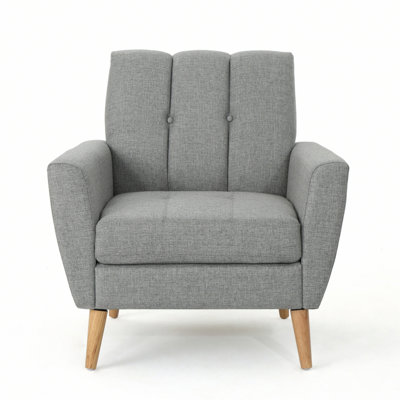 Accent Chair, Mid Century Tufted Chair