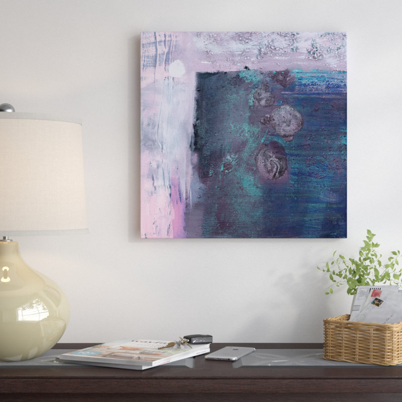 Reproduction d’art sur toile tendue "petite nocturne" par wendy olivier, H 12 po x l 12 po x P 0,75 po, Pas de tapis