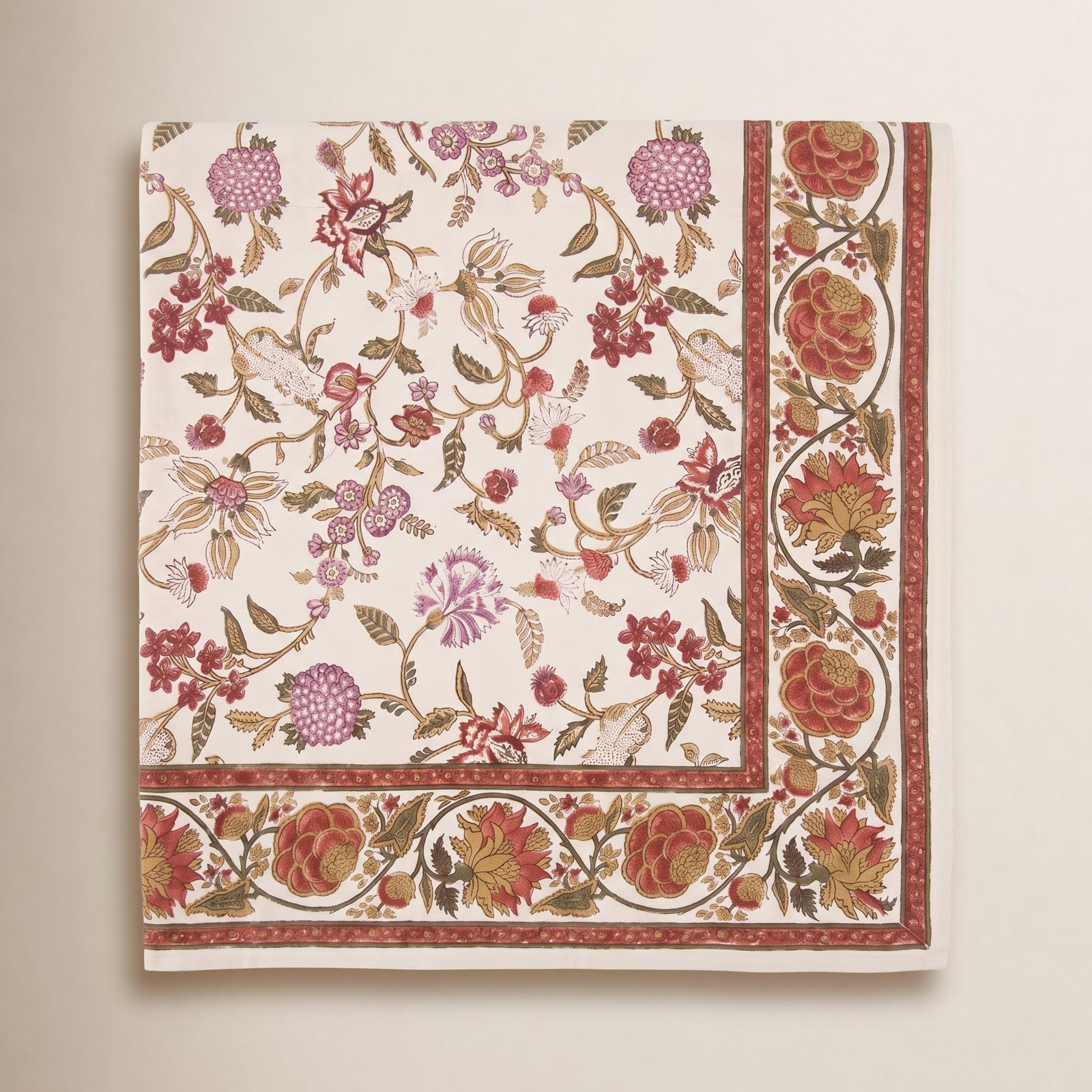 Marlowe Cotton Tablecloth, 142" L x 71" W