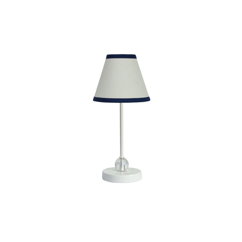 Lampe de table 15 po Moree, Blanc, Blanc et bleu