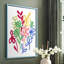 «Bold Brushstroke Blooms II», reproduction encadrée - bois massif-581314671-581314667