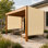 Colourtree Pergola Cover High Density Shade Replacement Canopy with Stainless Steel Weighted Rod