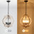 Plewak 5 - Light 15.74" Wide Candle Style Dimmable Distressed Wood Farmhouse Country Geometric Chandelier with Curve Arms and Adjustable Hanging Chain for Living Room Bedroom Foyer-1157547418