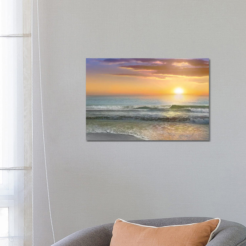Dawn Rays par Mike Calascibetta - photographie sur toile tendue, H 18 po x l 26 po x P 1,5 po