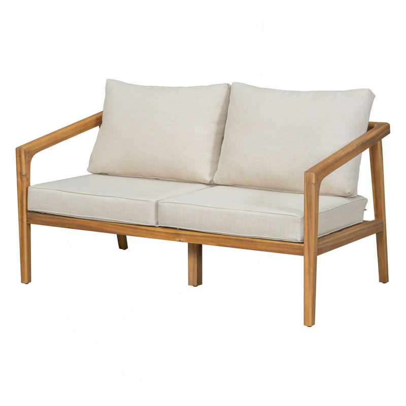 Causeuse d'extérieur en bois d'acacia Westin