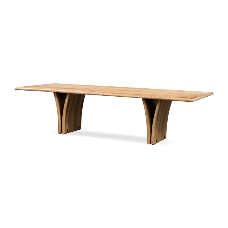 Marcon Dining Table-Grey Reclaimed French Oak, Natural
