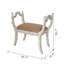 Banc de coiffeuse 3,7 po x 15,7 po x 3,7 po Harlow