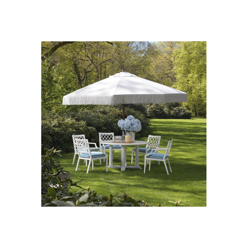 Paladium Outdoor Dining Armchair, Black Frame/White Cushion