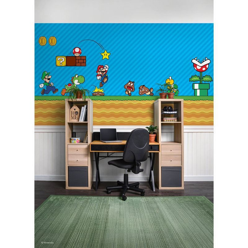 Adhésif décoratif de scène classique Super Mario de Mario