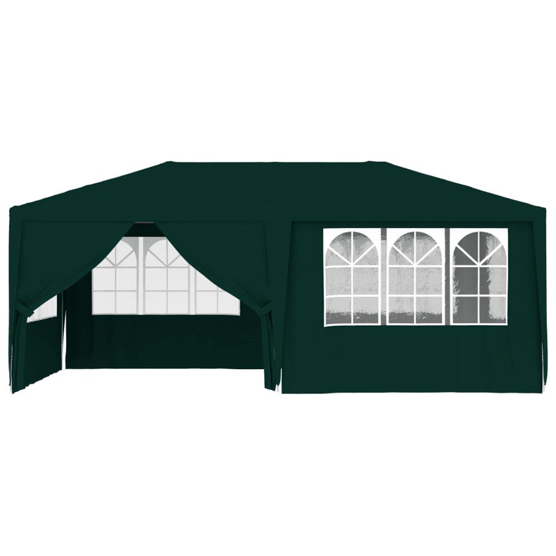 Erim 4m x 6m Steel Party Tent, Green