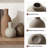 3-Piece Ceramic Vase Set, Modern Decorative Vases for Fresh and Dried Flowers-1359521897