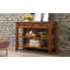 Console de style Mid-Century avec 2 tiroirs de rangement et 2 tablettes à niveaux-129228988