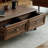 Rectangular black walnut end table