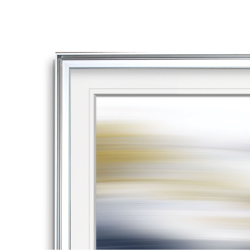 « windswept », reproduction de peinture à l’huile sur toile tendue, H 17,5 po x l 17,5 po x P 1,5 po, Cadre argenté