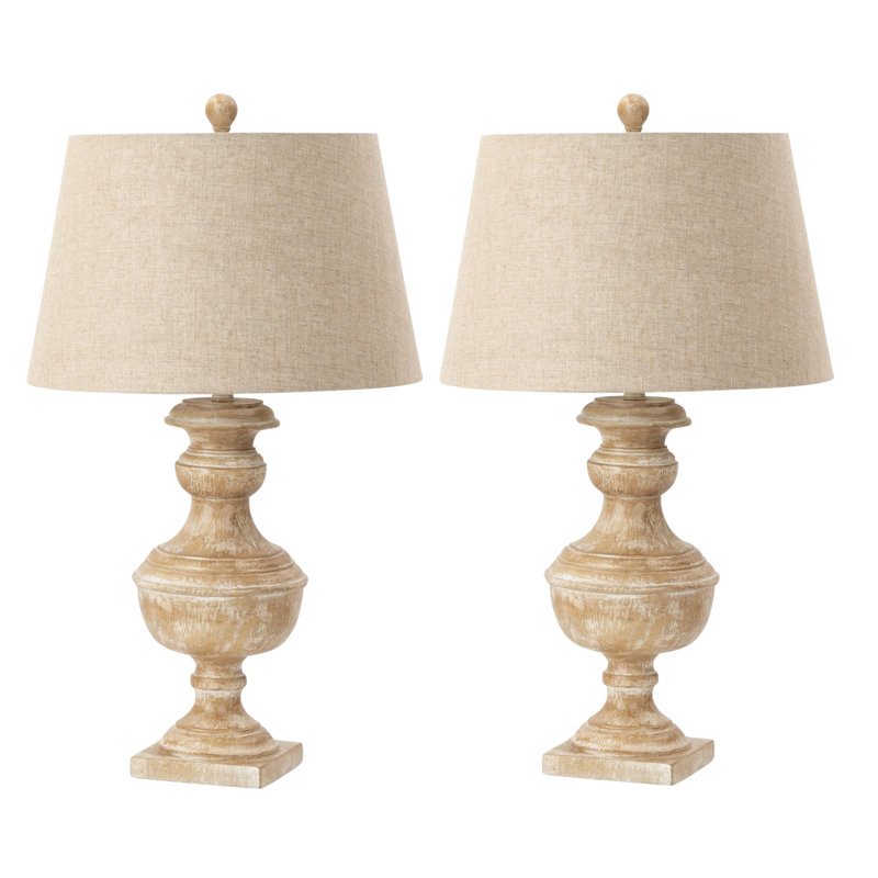 Fodor Cream Beige Coastal Bedside Lamp  (Set of 2)
