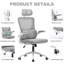 Tunney Ergonomic Height-Adjustable Mesh Office Chair with Headrest-696389719