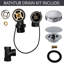 Garniture de drain escamotable pour baignoire 27 "avec trop-plein rotatif à rotule et raccords en ABS Sch. 40-103835380