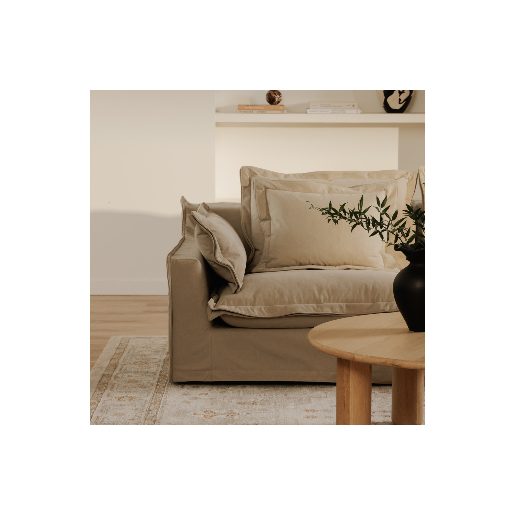 Daylen Left Arm Facing Chair, Sand Livesmart®
