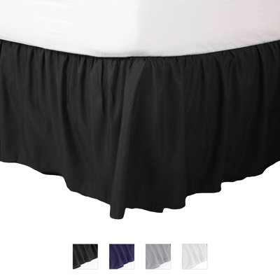 Martex Bed Skirt Easy Fit Lightweight 100% Microfiber Dust Hotel Quality