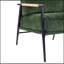 Chaise à accoudoirs minimaliste en métal et en bois avec coussins moelleux pour diverses pièces-1358390864