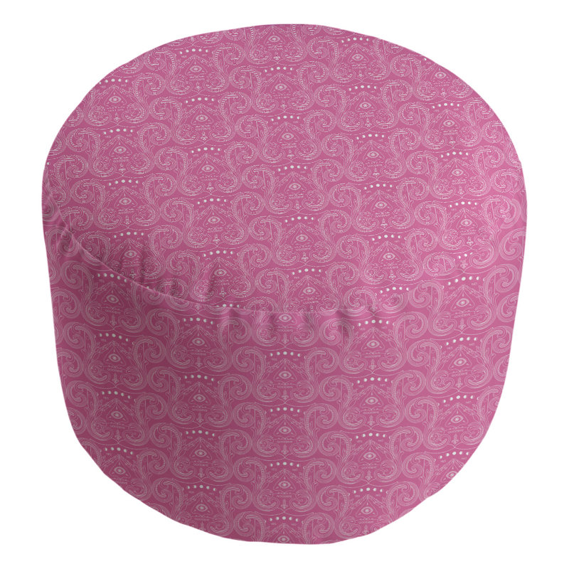 Repose-pieds Avicia, Rose foncé / blanc
