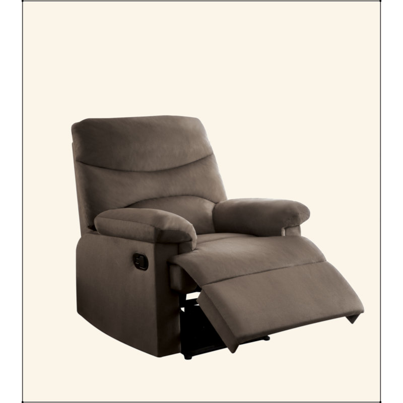 Fauteuil inclinable en tissu tissé, Marron clair