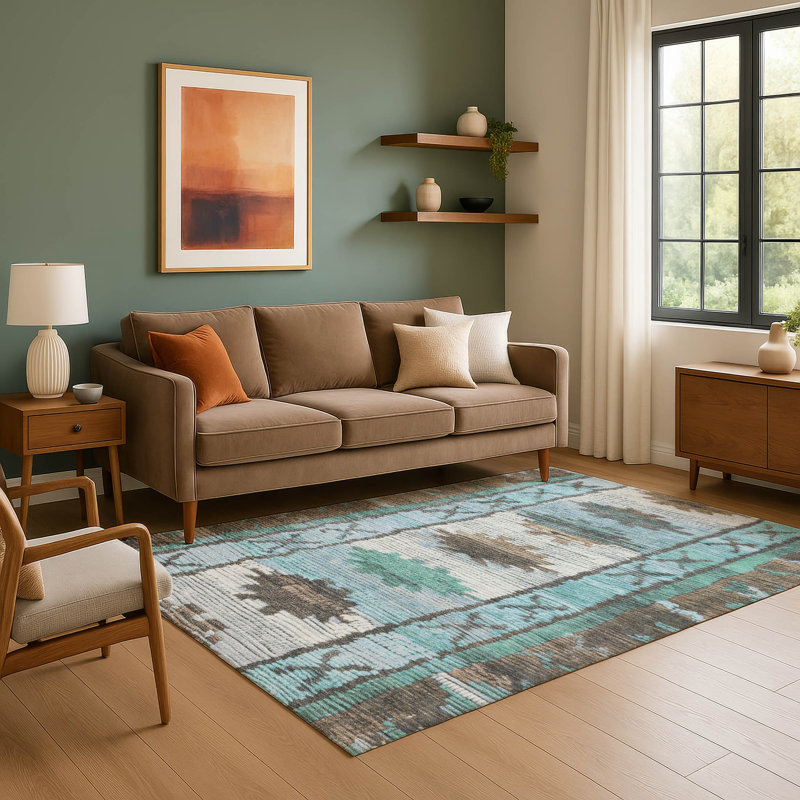 Premium Machine Washable Tiana Tribal Rug, Rectangle 3' x 5'