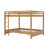 Wood Queen Size Bunk Bed With Ladder-1612624275