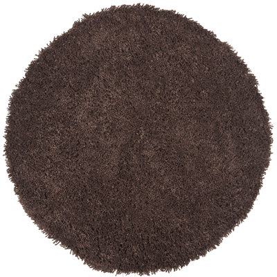 Assar Modern Handmade Shag Chocolate Area Rug