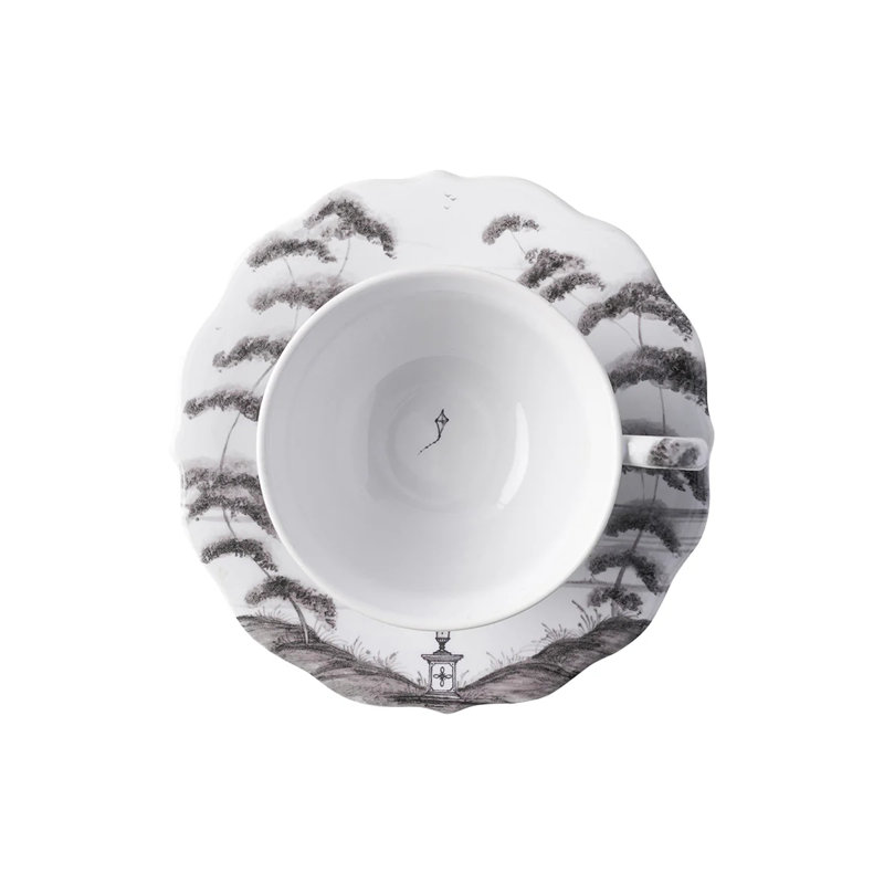 Country Estate Teacup, Flint Gray