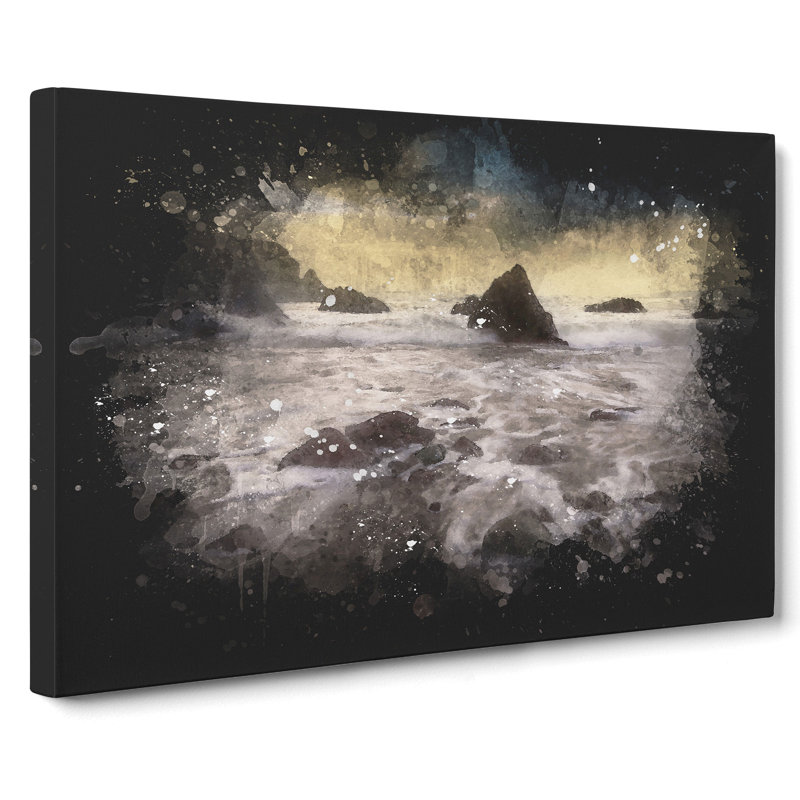 Beach View - Wrapped Canvas Print, 50cm H x 76cm W x 3cm D