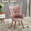 Chaise en velours mauve Inniss-121274379