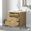 Meuble-lavabo simple 30 po avec plateau en marbre d'ingénierie-107663169-107663162-107663165