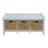 Beige And White Bench With 3-Drawer-947210380