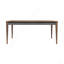 Orbit Outdoor Patio Dining Table In Weathered Eucalyptus Wood