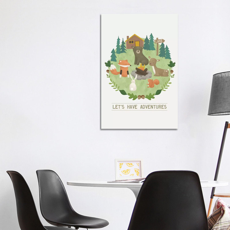 Forest Adventure II by Dana Saulnier - Wrapped Canvas Gallery-Wrapped Canvas Giclée, 101.6 cm H x 66.04 cm W