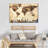 Rustic Map Canvas Print-92517945