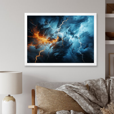 Lightning Electric Symphony I Framed On Canvas Print