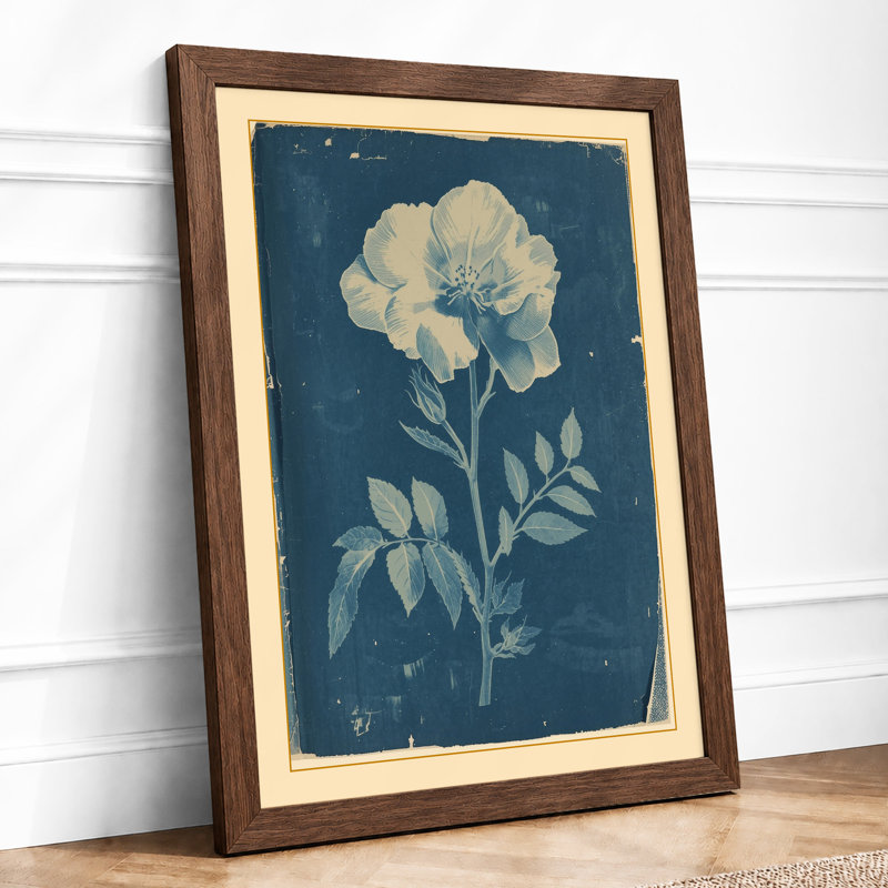 Pale Bloom Study Botanical - Print, Walnut, A1 - 84.1 x 59.4 cm