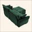Canapé moderne à 2 places en tissu chenille avec repose-pieds - Design minimaliste avec tissu texturé - Idéal pour le salon, un appartement ou un dortoir-768184188