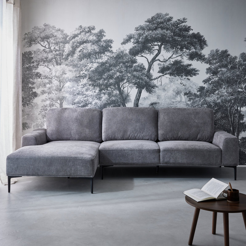Citally 3 Seater Sofa & Chaise, Grey