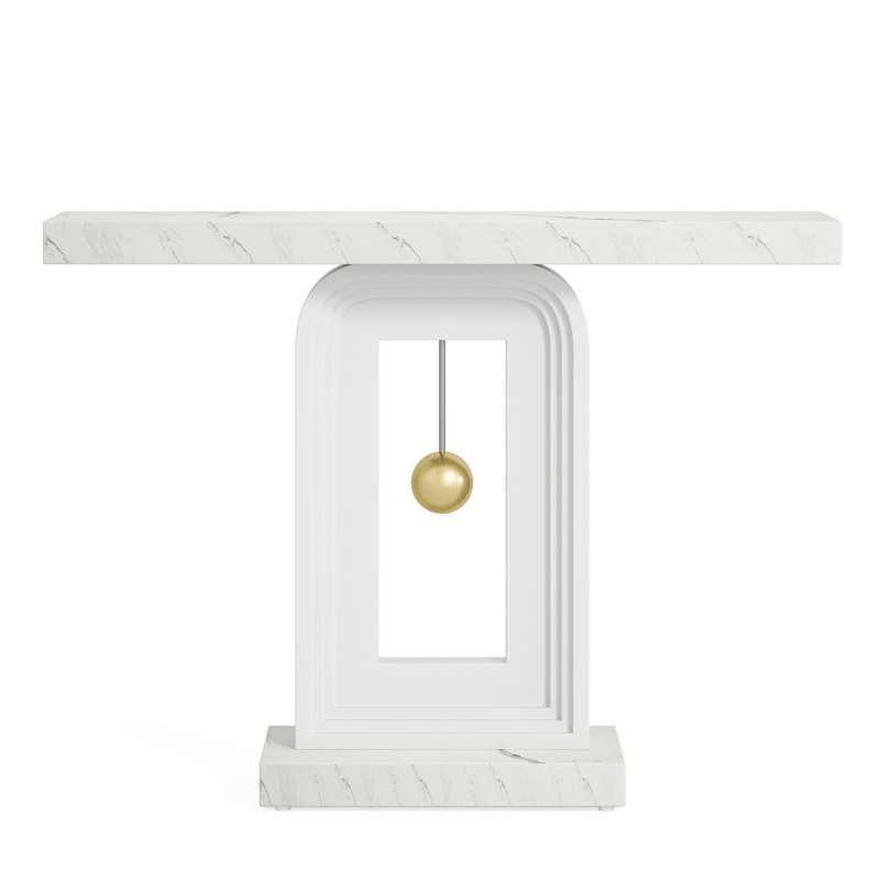 Modern Console Table With Geometric Base