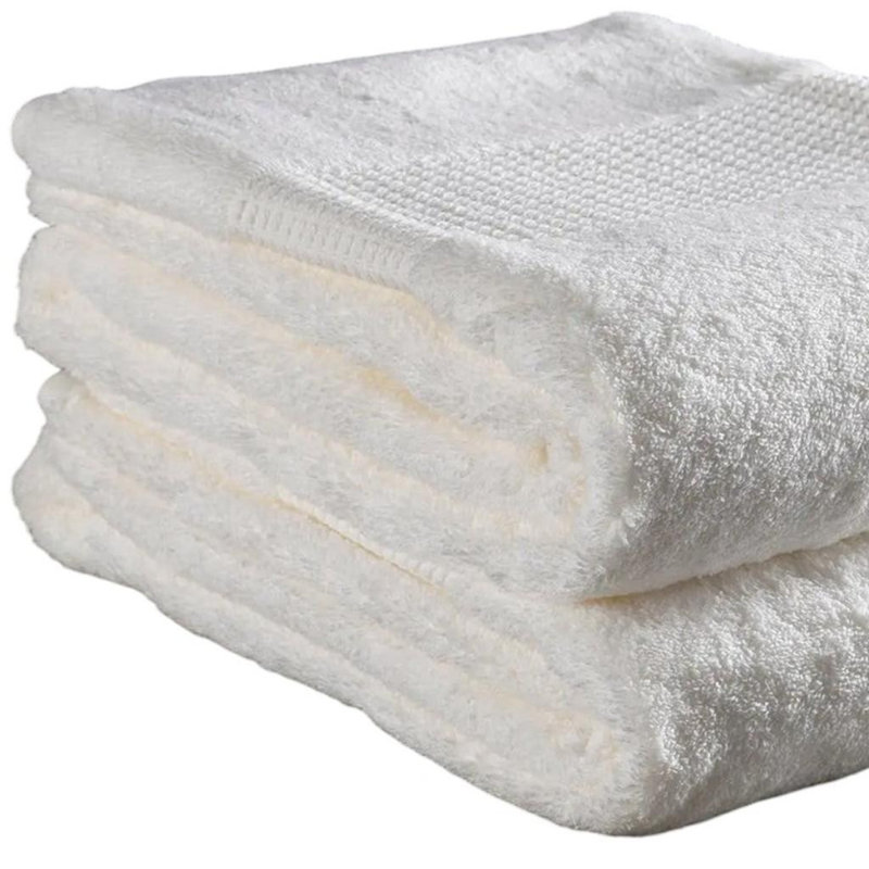 Drap de bain en coton blanc 36 po x 72 po