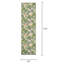 Tapis d'intérieur / extérieur ivoire / vert forêt à motif floral Mayshar-23586079