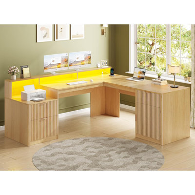 Ilana L-Shape Desk by Trent Austin Design