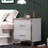 High Gloss Mirrored Nightstand with 2 Drawers, Modern End Table for Compact Spaces and Elegant Bedrooms-1754134846