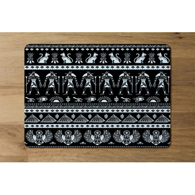 Arakadz Polyester-Coated Hardboard Geometric Rectangle Placemat